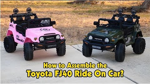 ELEMARA &TOYOTA--How to Assemble the Toyota FJ40 Ride On Car?