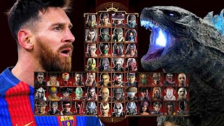 Mortal Kombat 9 - LIONEL MESSI & GODZILLA - Expert Tag Ladder - Gameplay @(1080p) - 60ᶠᵖˢ ✔
