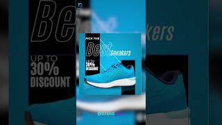 Sneaker Shoes Social Media Post Design in Canva #shorts #canva  #graphicdesign  @brandquo99