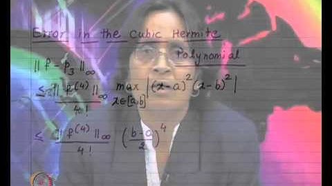 Mod-01 Lec-06 Cubic Hermite Interpolation