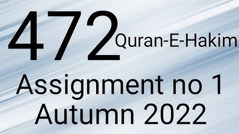 AIOU Code 472 Solved Assignment No.1 Autumn 2022 #aiou #aiousolveassignments
