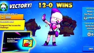 12-0 WINS on BRAWLIDAYS CHALLENGE - Brawl Stars