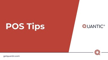 Quantic POS - Tips