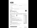 2025 AQA GCSE MathemATIcs Paper 2 8300 2f FoundATIon Tier Paper 2 Calculator