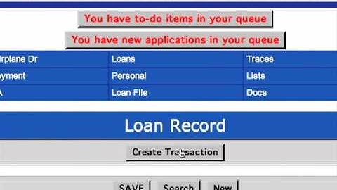Creating Transaction Record