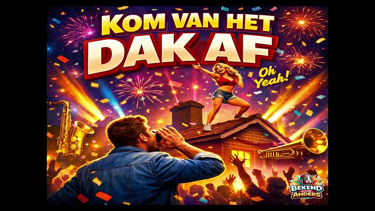 Kom van het dak af