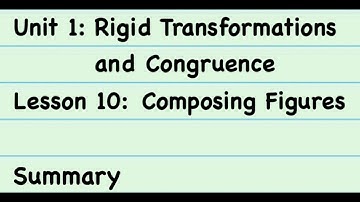 8th Grade Illustrative Mathematics: Gr. 8; Unit 1; Lesson 10: Summary