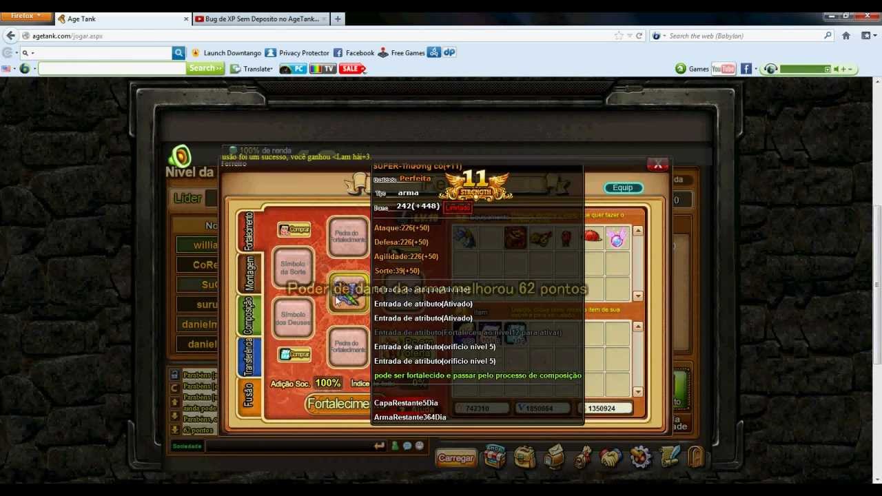 como upar arma de +1 ate +15 ddtank age