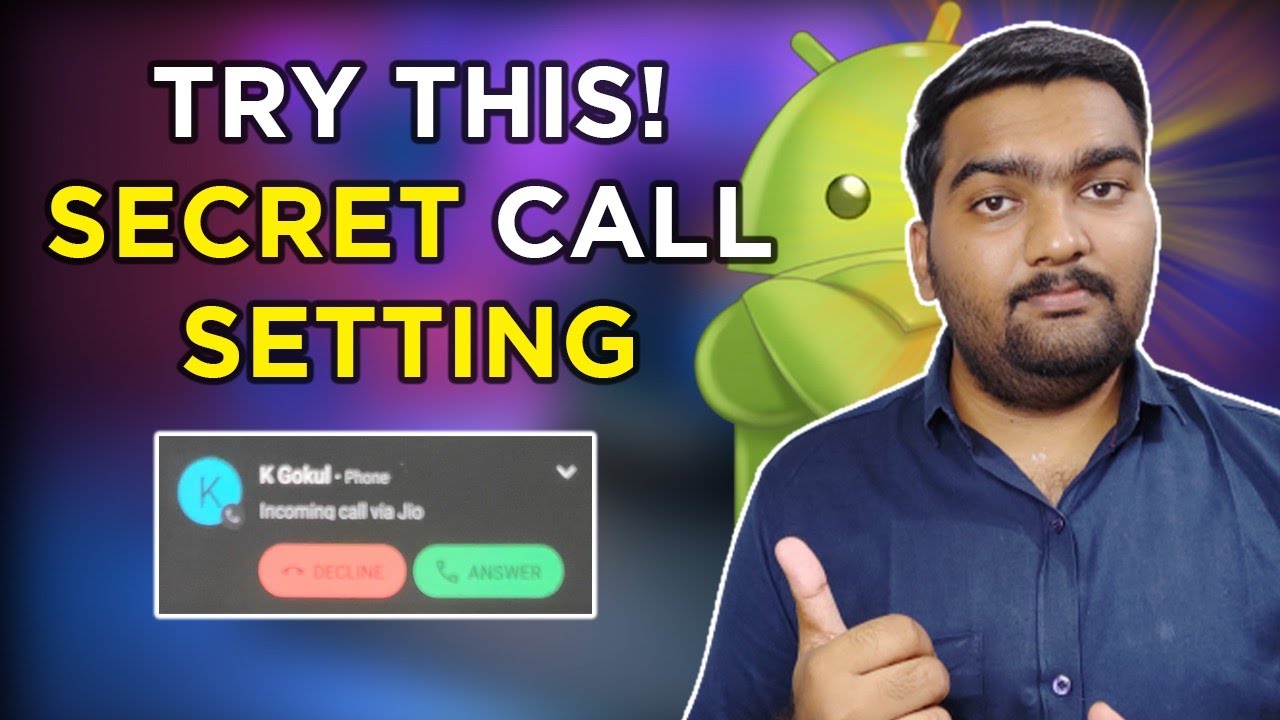 Try this!! Secret Android Call Setting 😲 in Tamil - YouTube