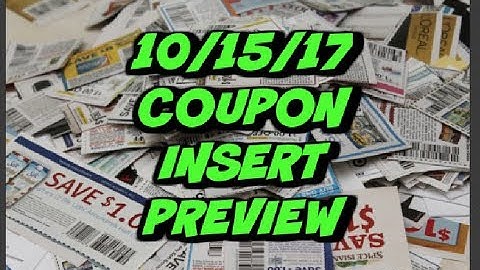 10/15/17 COUPON INSERT PREVIEW