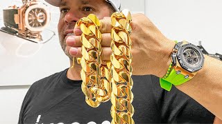 Así se hace una cadena cubana de oro de 1 kilo - ¡Increíble!