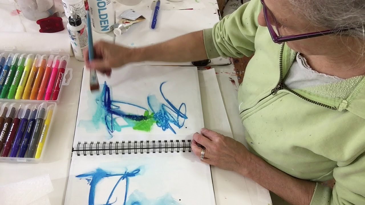 Gel Crayons in Sketchbook YouTube