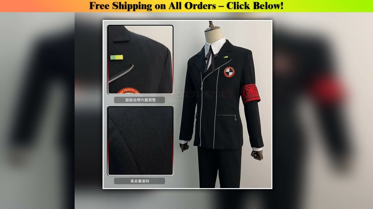 Yuuki Makoto Cosplay Men School Uniform Outfits Anime Persona3 Reload Disguise Costume Adult Male