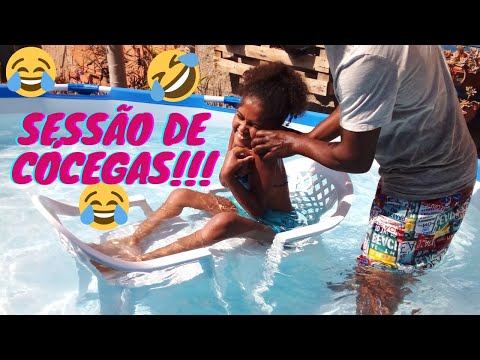 SESSÃO DE CÓCEGAS NA PISCINA - DESAFIO DAS CÓCEGAS!!!