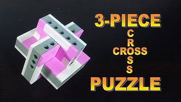 LEGO Puzzle Idea - 3-Piece LEGO Cross Puzzle or LEGO BURR PUZZLE  Tutorial
