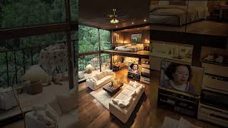 It&#39;s raining, no one disturbs me. Will your worries disappear temporarily? Dream room, warm litt