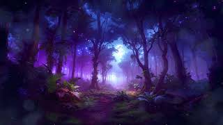 Magical, Colorful Forest w/ Ambience | 7 Hours
