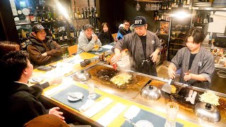 Okonomiyaki! Yakisoba! Popular With Regulars! A Lively Night at a Teppanyaki Restaurant in Ishikawa!