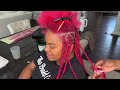 Trending Half Knotless / Half Lemonade Stitch Braids