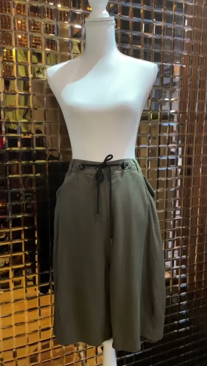 Morrison, Olive Green Soft Bermuda Draw String Shorts, Size 3
