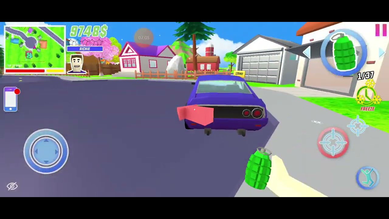 playing dude theft wars with new partner