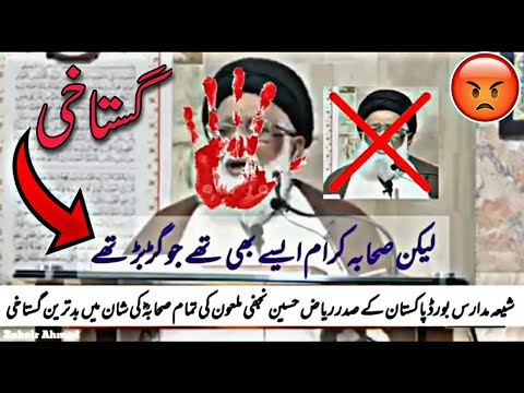 Shia Riaz Shia Riaz Hussain Najafi | Shia Gustakh e Sahaba | Riaz Hussain Najafi ...