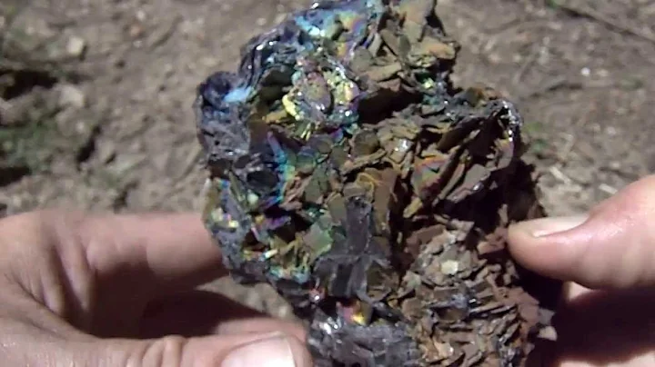 WORLD CLASS---HUGE Iridescent Hematite on Kyanite & Rutile Crystals / Graves Mtn. , Georgia
