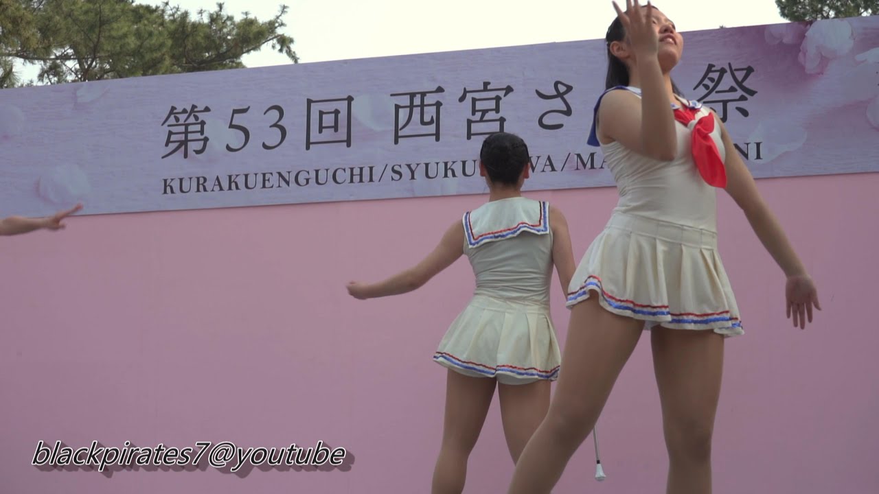 バトン♪　桜まつりのステージショー☆　O festival das flores de cerejeira, Hanami　DANCE-JAPAN