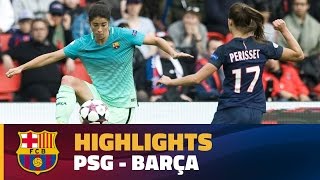 [HIGHLIGHTS] FUTBOL FEM (Champions League): PSG - FC Barcelona (2-0)