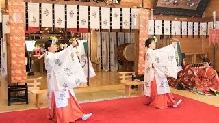 神明社祈年祭 「浦安の舞」 二人舞