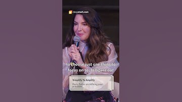 Marie Forleo - Simplify to amplify #shorts