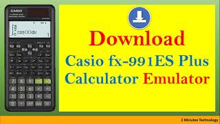 How to download Casio fx-991ES Plus 2nd Edition Emulator for PC [2020] screenshot 2