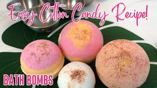 How To Make BATH BOMBS | EASY GLITTER COTTON CANDY BATH BOMB RECIPE by Renee Barnett 1,769 views 8 months ago 16 minutes
