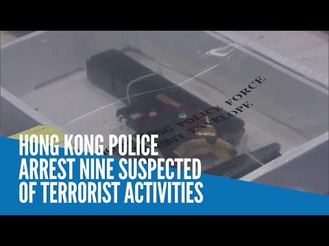 Hong Kong police arrest nine suspected of terrorist activities