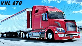 Volvo VNL 670 Custom Added Straight Pipe Sound | Wilkens Trailer - Wood Shavings * ATS Volvo VNL 670 Custom Added Straight Pipe Sound | Wilkens Trailer - Wood Shavings * ATS