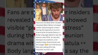 🔥 West Wilson BREAKS Under Pressure?! Amanda Batula Reunion Drama EXPLODES | Summer House
