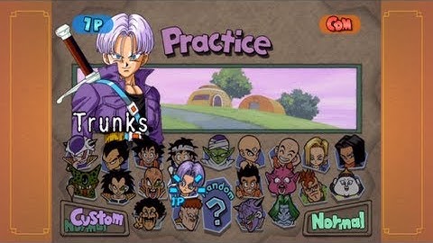 Dragonball Z Budokai 1 HD Collection - Trunks Moveset | Chaospunishment