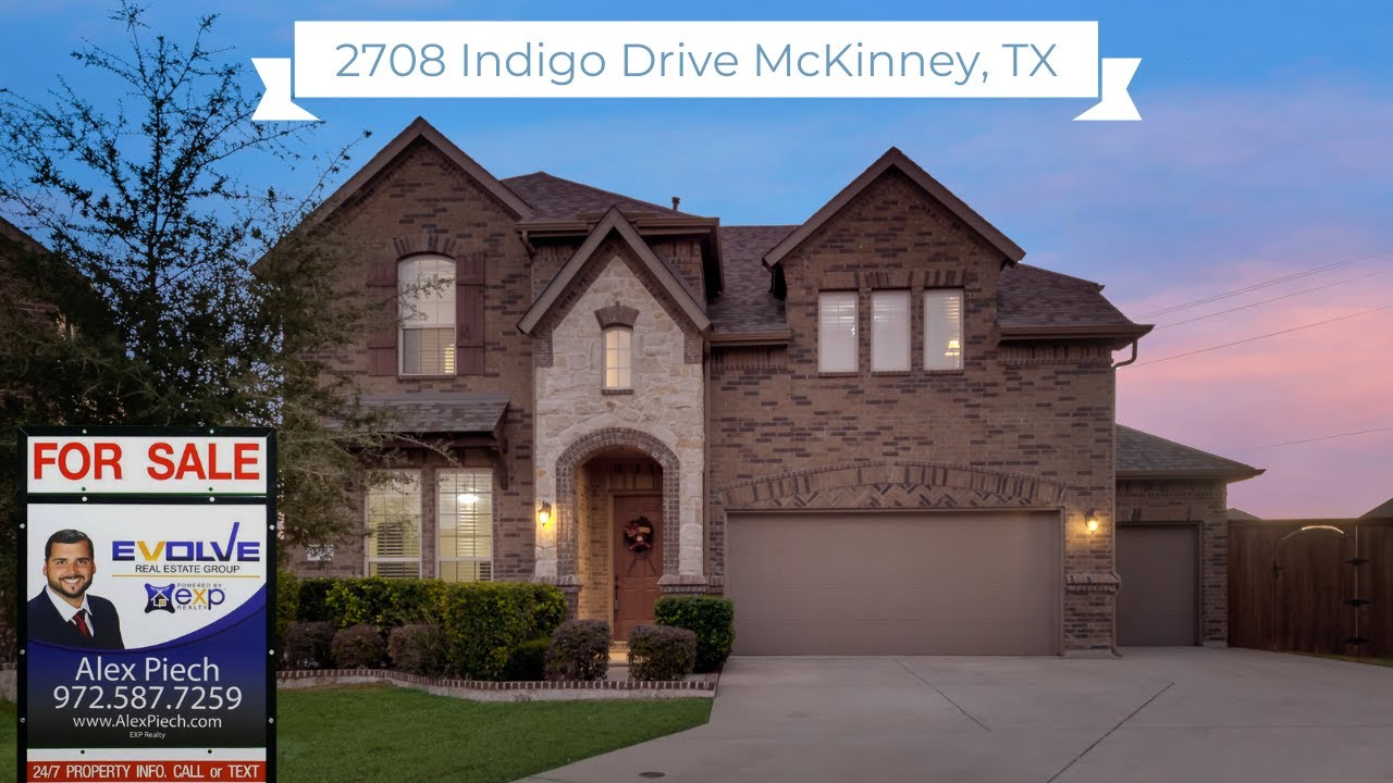 New Home For Sale in McKinney 2708 Indigo Dr, McKinney TX 75070 YouTube