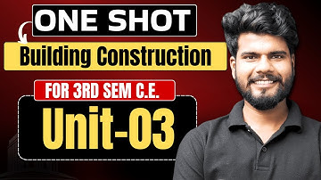 Building Construction | Unit-03 | G6 Batch | By Gaurav Sir | BTEUP 2025