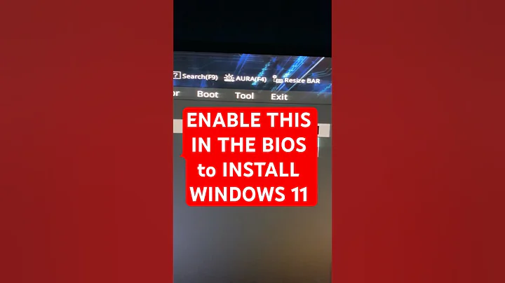 Enable this in BIOS to Install Windows 11 #amd #intel #windows11 #windowstroubleshooting #pcbuild