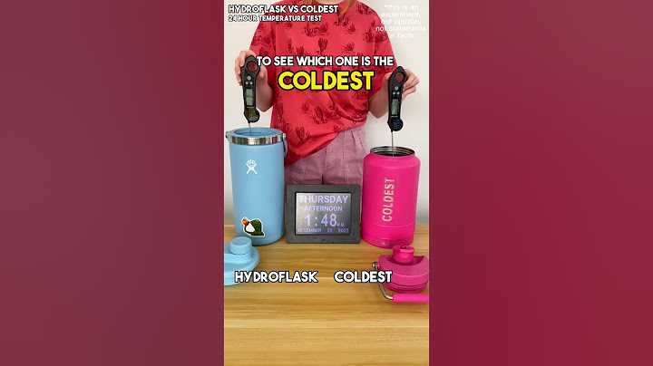 TEMPERATURE TEST- Hydroflask vs. COLDEST. WHO WON?😱 #bottle #coldest #hydroflask #water