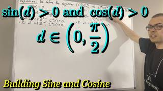 Building Trigonometry: Proving sin(x)﹥0 and cos(x)﹥0 in the First Quadrant over a Dense Subset of R