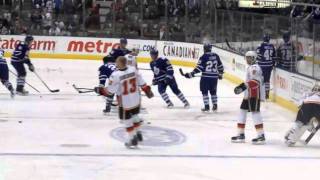 More of the pregame from the Leafs Flames game at the ACC