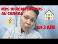 Mes 10 ralisations au canada en 3 ans