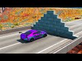 Cars vs Concrete Wall – BeamNG.Drive