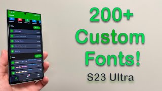 Galaxy S23 Ultra: How To Install 200+ Samsung One UI FONTS for FREE (One UI 5.1, 5.0) screenshot 1