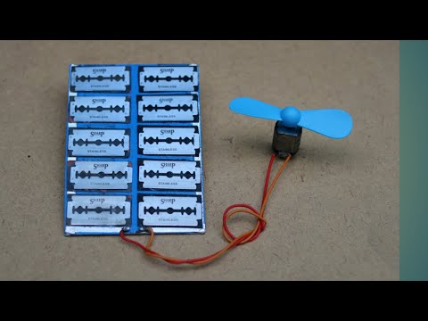 how to make solar panel at home using blades solar cell at home