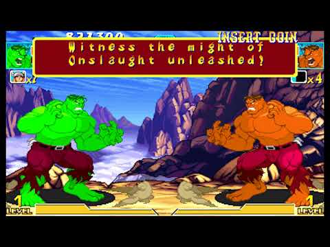 Marvel vs Capcom 1 ( Arcade ) - Hulk / Wolverine Playthrough ( Aug 13, 2017 )