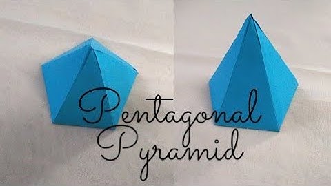 3D Paper Pentagon Pyramid | Easy paper craft | Easy origami craft | Handmade craft | DIY PAPER CRAFT