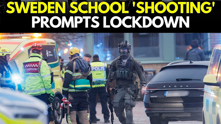 Swedish police say 'around 10' people killed in school campus shooting